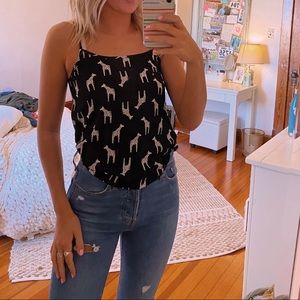 LA Hearts Cute AF Giraffe Tank